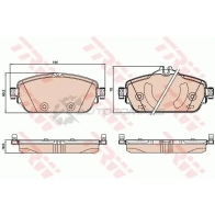 Тормозные колодки, комплект TRW 9PDUYN3 gdb2070 1528693 2553 4 - Изображение 6