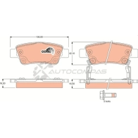 Тормозные колодки, комплект TRW gdb3446 EX ZXD 1529180 3322937578306 - Изображение 5