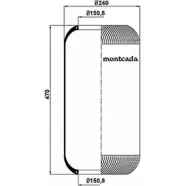 Пневмобаллон MONTCADA 0161240 W98KFS 18E IFM Volkswagen Caddy