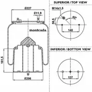 Пневмобаллон MONTCADA 1232788125 04NLK5E 0163920 K37 V4