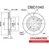 Тормозной диск DYNAMATRIX DBD1040 CYVP0V 1232904308 9S 0ISQ