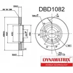 Тормозной диск DYNAMATRIX 1232904716 W2VV5EI I LLCN DBD1082