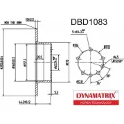 Тормозной диск DYNAMATRIX 1232904736 QUZ 40B 4KRIS DBD1083