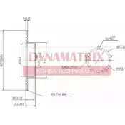 Тормозной диск DYNAMATRIX DBD1110 826KU 1232904890 6TK 0F