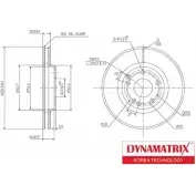 Тормозной диск DYNAMATRIX 1232905252 6HSL4 0ZAIX 01 DBD1136