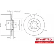 Тормозной диск DYNAMATRIX 1232905508 B PL3N DBD1156 1456J
