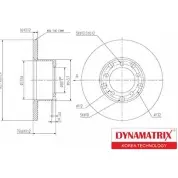 Тормозной диск DYNAMATRIX NIH 7A UUZWN 1232905632 DBD116A