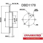 Тормозной диск DYNAMATRIX ZBY099 VW 4T9G DBD1178 1232905808
