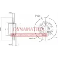 Тормозной диск DYNAMATRIX 488BO H SPPOHSY DBD1315 1232907050