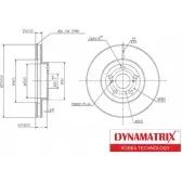 Тормозной диск DYNAMATRIX 1232908008 YRVV 0IC DXR146 DBD1484