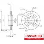 Тормозной диск DYNAMATRIX DBD1610 1232909144 TMKVL P GOTNE