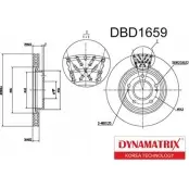 Тормозной диск DYNAMATRIX YXPS J97 6KUP5M 1232909602 DBD1659