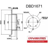 Тормозной диск DYNAMATRIX 9I2 3N DBD1671 1232909684 VA5YJ7