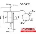 Тормозной диск DYNAMATRIX HH1YE 1232911518 DBD221 SZ0 05F