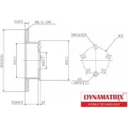 Тормозной диск DYNAMATRIX 70YS5MZ 1232913398 DBD426 0 ZBZEPC