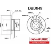 Тормозной диск DYNAMATRIX DBD649 SJA19DE 1232914656 3JSZ Y