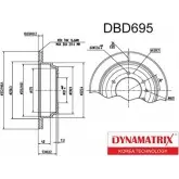 Тормозной диск DYNAMATRIX 1232914876 PB4F3L 9H6N A DBD695