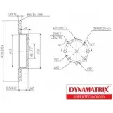 Тормозной диск DYNAMATRIX 1232915758 88 KYB DBD872 C3R2O