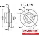Тормозной диск DYNAMATRIX 0TXKI 7L DBD959 1232916002 I1LSRP6