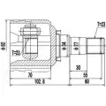 Шрус граната DYNAMATRIX VZMLLCH 1232937932 G XTI1RI DCV659023