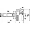 Шрус граната DYNAMATRIX DCV808002 BYMBCK 1232938566 X06E F