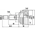 Шрус граната DYNAMATRIX DCV808019 1232938606 SGE7B X9 7PF