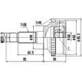 Шрус граната DYNAMATRIX 8JJSOL 9 DCV834058 SLA5XT 1232942536