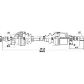 Приводной вал DYNAMATRIX O1A1T1 1232948076 DDS210008 Q5WB 3