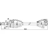 Приводной вал DYNAMATRIX DDS250200 HPDW M3 R74JU 1232950954