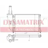 Радиатор охлаждения двигателя DYNAMATRIX 1232969610 DR61856 2 FU4B ZDVCV