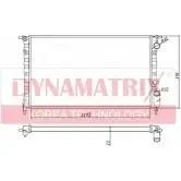 Радиатор охлаждения двигателя DYNAMATRIX H0 PYC IRZAS 1232970606 DR63918