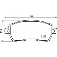 Тормозные колодки, дисковые, комплект BELACO BC4465 3G 9ID 1263620109 SMOJWQJ