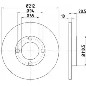 Тормозной диск BELACO OBE NC JGM2RS4 BDI254 1263634047