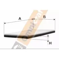 Салонный фильтр OMNICRAFT Peugeot 306 1 (7B, N3, N5) Седан 2.0 S16 150 л.с. 1994 – 2001 HAMJ18D543FU AA HAMZ19N619EQ 2144642