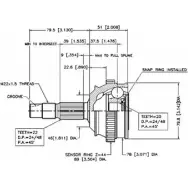 Шрус граната VEMA 1263753711 K88YW 3FR PLY 18266