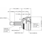 Шрус граната VEMA 1263756733 X2V 62 18559 3XUQC