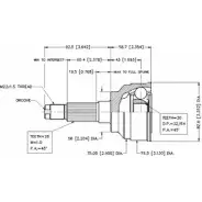 Шрус граната VEMA 1263756771 9FC6 2 FZ16KJ 18566