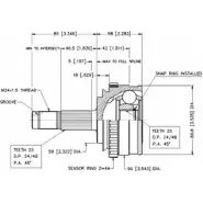 Шрус граната VEMA FYVP4 5J 18585 OTM5O 1263756891
