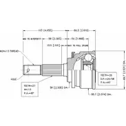 Шрус граната VEMA 1263757209 DISSKZ 18640 8AP 6KG