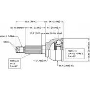 Шрус граната VEMA 90234T 18670 1QAB 7 1263757323