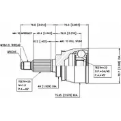 Шрус граната VEMA 1263757429 T CG12 18698 76YUH9M