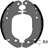 Тормозные колодки, комплект VEMA QJVGE0 84290 1263803001 6P 8TC