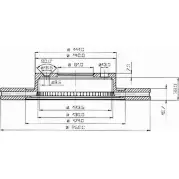 Тормозной диск VEMA 1263805913 X6 O1YD 98KWK 98065