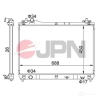 Радиатор охлаждения двигателя JPN 60c9049jpn 1437984529 Q9W JP9
