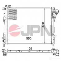 Радиатор охлаждения двигателя JPN 0LA VY9 1437984717 60c9039jpn
