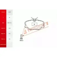 Тормозные колодки, комплект, дисковый тормоз