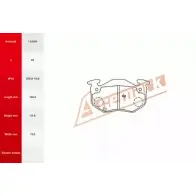 Тормозные колодки, дисковые, комплект ACEMARK 112556 R42IL0 IQ RLG 1265200629