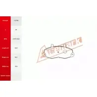 Тормозные колодки, дисковые, комплект ACEMARK PWP4T 112700 1265202395 C2EF C