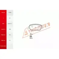 Тормозные колодки, дисковые, комплект ACEMARK EQY6JZ 1265202779 Q 6ZOPBL 112728