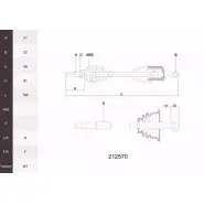 Приводной вал ACEMARK 212570 2PBUFA3 C2 DZCM 1265287555